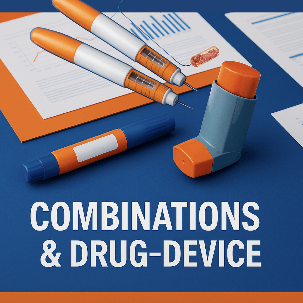 Combinations & drug–device