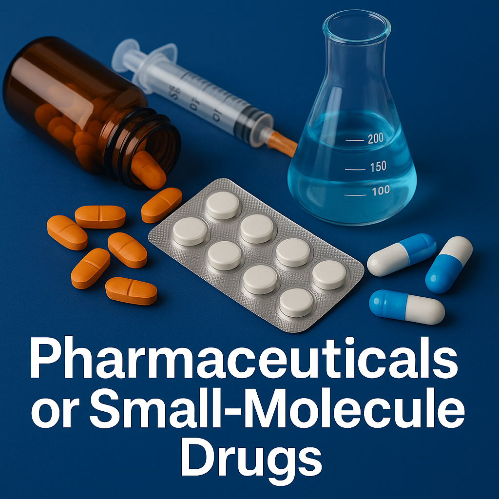Pharmaceuticals or small molecule drugs